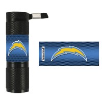 Show off your team pride with this NFL LED Flashlight by Team ProMark Each LED flashlight is decorated with a team colored logo and features 9 super bright LEDs and lasts up to 100000 hours It is made of tough waterresistant aluminum construction and incl