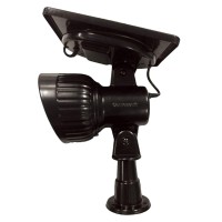 Gama Sonic Progressive Solar Outdoor Garden And Landscape Led Spotlight, Bright-White Led Gs-103 - Black Finish