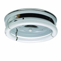 Sunlite 32Cr 12-Inch 1-Light Multipurpose Circline Ceiling Fixture, Chrome Finish