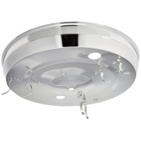 Sunlite 54Cr 12-Inch 2-Light Multipurpose Circline Ceiling Fixture, Chrome Finish