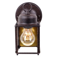 Designers Fountain 1161Rp Porch Outdoor Wall Lantern Sconce 8In H Rust Patina