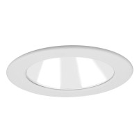 Jesco Lighting Tm302Whwh 3Inch Aperture Low Voltage Trim Recessed Light Adjustable Open Reflector All White Finish