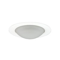 Jesco Lighting Tm315Wh 3Inch Aperture Low Voltage Trim Recessed Light Frosted Opal Dome For Shower White Finish