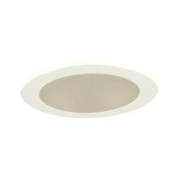 Jesco Lighting Tm412Wh 4Inch Aperture Low Voltage Trim Recessed Light Albalite Glass For Shower White Finish