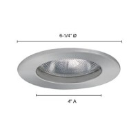 Jesco Lighting Tm5502Wh 5Inch Aperture Line Voltage Trim Recessed Light Open Trim White Finish