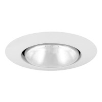 Jesco Lighting Tm601Wh 6Inch Aperture Line Voltage Trim Recessed Light Open Trim Ring White Finish