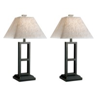 Signature Design By Ashley Deidra Modern 2775 Metal Table Lamp, 2 Count, Black Finish