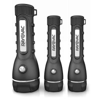 Rayovac Led Flashlight 3 Pack, Rubber Grip Flash Light Set With Batteries Included - Perfect For Power Outages, Emergency Situations, Camping, Hiking, Dog Walking (3 Pack)