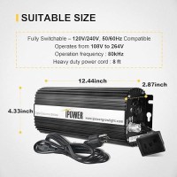 Ipower Glblst600D Horticulture 600 Watt Digital Dimmable Electronic Hydroponics Hps Mh Grow Light 600W Ballast