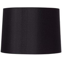 Black Medium Hardback Drum Lamp Shade 13