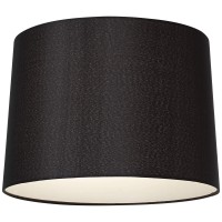 Black Medium Hardback Drum Lamp Shade 13