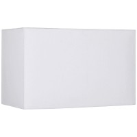 White Medium Rectangular Hardback Lamp Shade 16