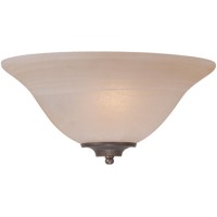 Craftmade 20001-Olb Raleigh Faux Alabaster A-Type Wall Sconce Lighting, 1-Light, 60 Watts, Old Bronze (13