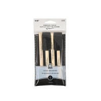 Plaid Foam Brushes 1Inch 44246 4Piece Black