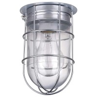 Canarm Ceiling/Wall Barn Light With Cage - 120V, Model# Bl04Cwg