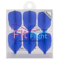 Cosmo Darts Fit Flight - 6 Pack Standard Dart Flight (Dark Blue)