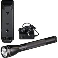 Maglite Ml125 Led Rechargeable Flashlight System With 120V Converter, Black