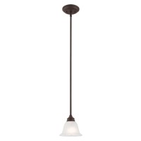 Livex Lighting 1340-07 Essex 1-Light Mini Pendant, Bronze