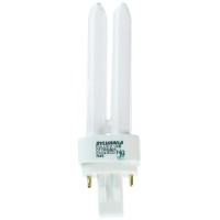 Sylvania 21117 Compact Fluorescent 2 Pin Double Tube 2700K, 13-Watt, White