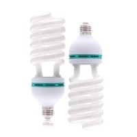 Limostudio 2 Packs Of Photography Fluorescent Full Spectrum Bulb 105 Watt 6500 Kelvin Daylight Neutral Tone Energy Saving Cfl