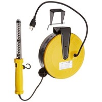 Bayco Sl-864 60 Led Work Light On Metal Reel With 50 Foot Cord , Yellow , Large