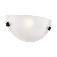 Livex Lighting 4271-07 Oasis 1-Light Bronze Wall Sconce , White