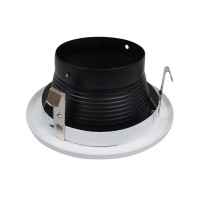 Nicor Lighting 4 Inch Black And White Recessed Baffle Trim, For 4 Inch Housings (19501)