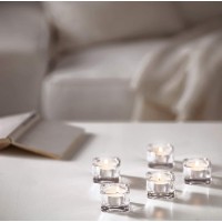 Ikea Glimma Unscented Tealights, White, 100 Count 500.979.95