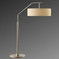 Crestview Collection 384309 Dinsmore Floor Lamp, Cream, Nickel/Brushed Nickel