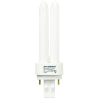 Sylvania 21119 Compact Fluorescent 2 Pin Double Tube 3000K, 13-Watt