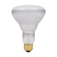 Sylvania Incandescent Reflector Flood Light Bulb, Br30, 65W, Dimmable, 485 Lumens, Medium Base, 2850K, White - 1 Pack (15177)