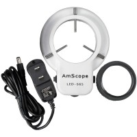 Amscope Led-56S 56 Led Microscope Ring Light With Dimmer White