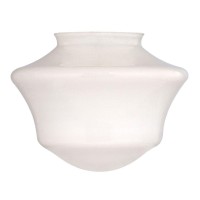 Design Classics Lighting Opal White Glass Shade - 3-Inch Fitter Opening