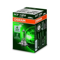 Osram Ultra Life H7 Halogen Headlight Lamp, 64210Ult, 12V Passenger Vehicle, Folding Box (1 Piece)