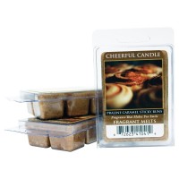 A Cheerful Giver Praline Caramel Sticky Melts Fragrance consists of a irresistible baked blend scent of warm vanilla caramel with dark brown sugar and butter drenched pecans These highly fragranced melts will fill your room with deep aromatics as they mel