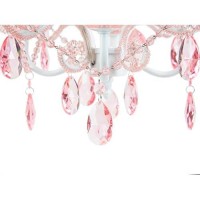 Tadpoles Mini 4-Bulb Vintage Chandelier - Pink Sapphire | 14