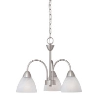 Tia Chandelier Matte Nickel 3X100W