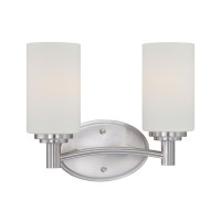 Pittman Wall Lamp Brushed Nickel 2X100W