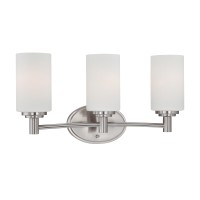 Pittman Wall Lamp Brushed Nickel 3X100W