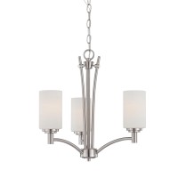 Pittman Chandelier Brushed Nickel 3X100W