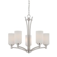 Pittman Chandelier Brushed Nickel 5X100