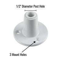 Pro Magnify - Magnifier Lamp Permanent Flat Mount - Work Light Mounting Bracket / Clamp For Desk Magnifying Light