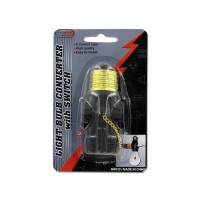 Light bulb converter installs easily and includes a pull chain to turn the bulb on and off Materials Metal plastic Colors Black gold