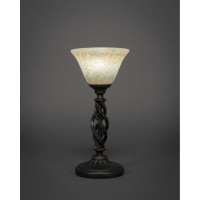 Elegant Mini Table Lamp Shown In Dark Granite Finish With 7