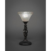 Elegant Mini Table Lamp Shown In Dark Granite Finish With 7