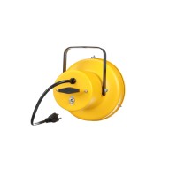 Fostoria Tpi Corporation Dkl-Inc Loading Dock Light Head Assembly - 120V, 300W Max, No Bulb Included, Safety Yellow Housing W/Black Steel Yoke, Guard, On/Off Switch And 14