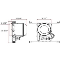 Design House 519512 Yes 6-In. Recessed Lighting Accessory, New Construction Housing, Galvanized