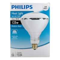 Philips Heat Lamp R40 Flood Light Bulb: 250-Watt, Medium Screw Base