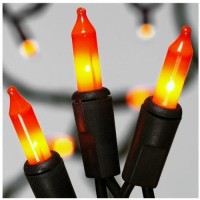 Nomainliten-Import V34700-88 100-Count Orange Halloween Light Set With Black Wire