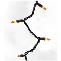 Nomainliten-Import V34700-88 100-Count Orange Halloween Light Set With Black Wire